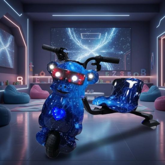 صورة سكوتر درفت 250W بتصميم قرد نيون مع إضاءة LED - قيادة مليئة بالألوان والإثارة